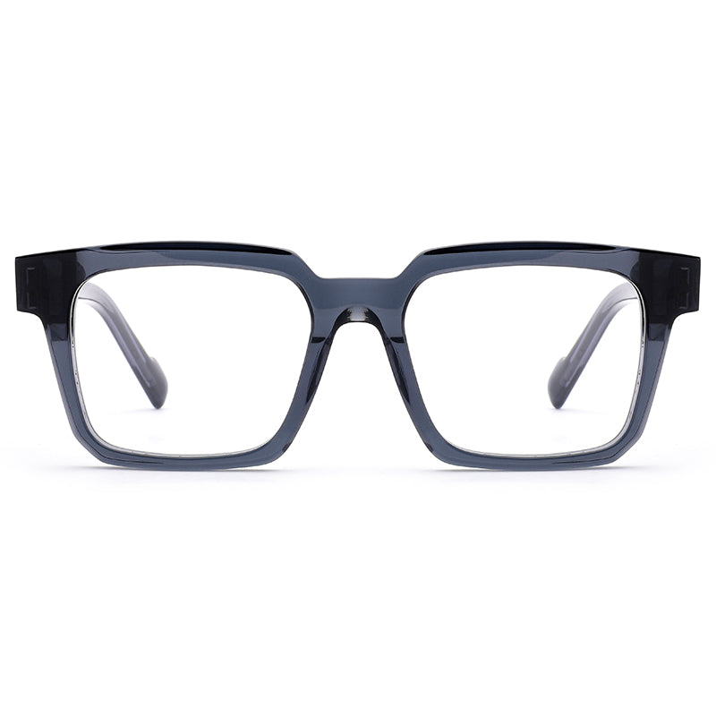 MiGAFAS E4438 square acetate prescription eyeglasses, front view