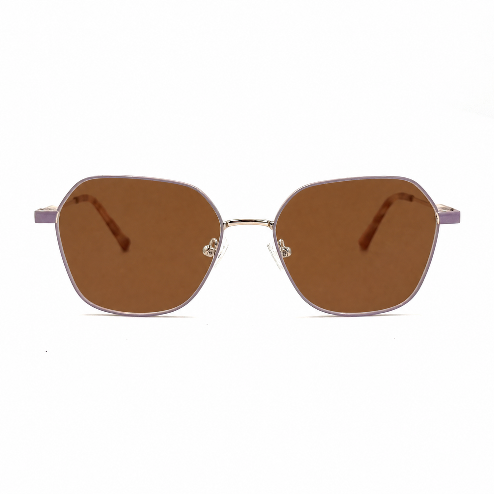 MiGAFAS XK4713S square metal sunglasses, front view