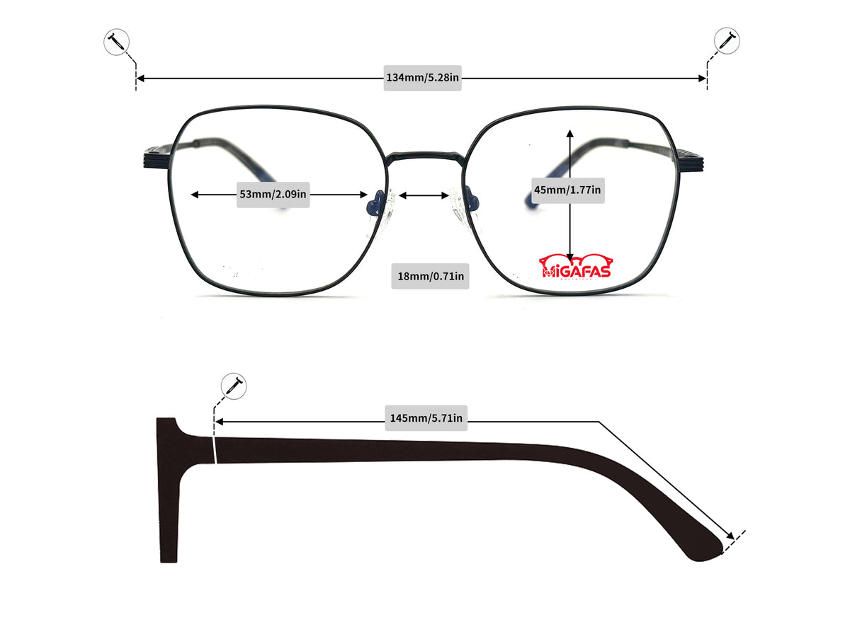 Butterfly Titanium Sunglasses - ZR4313S frame measurements