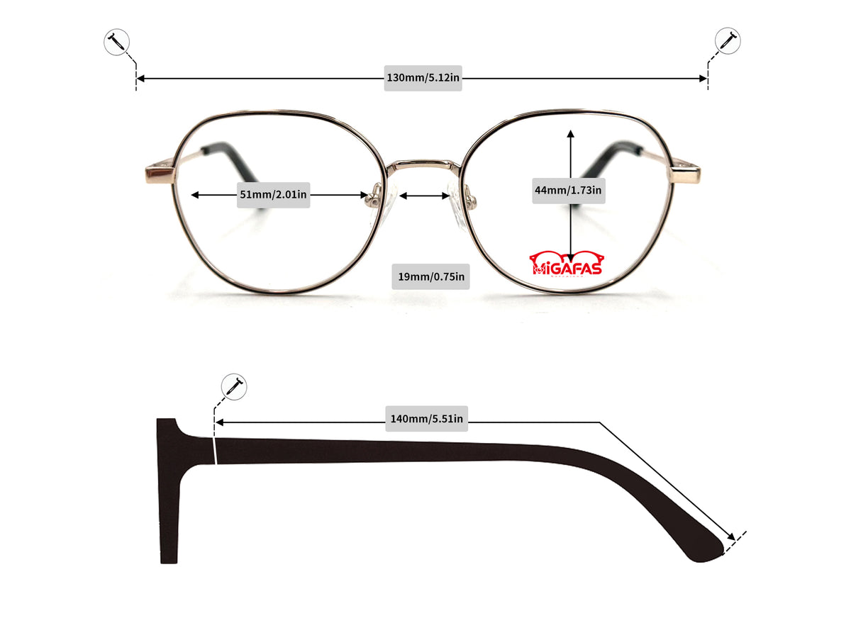 Crown Panto TR90 Eyeglasses - XK4718 frame measurements