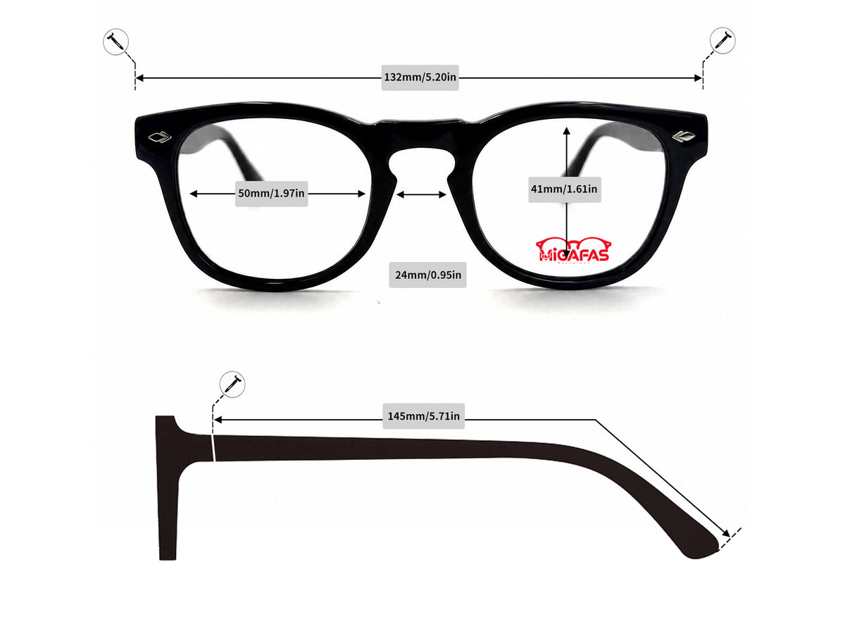 Boston Acetate Sunglasses - QSZ5614S frame measurements