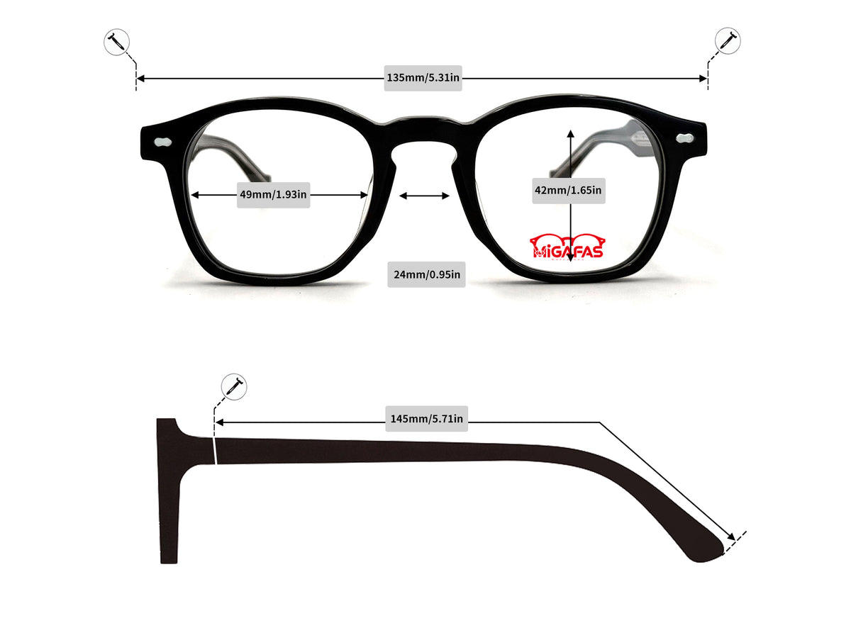 Wellington Acetate Sunglasses - F6862S frame measurements