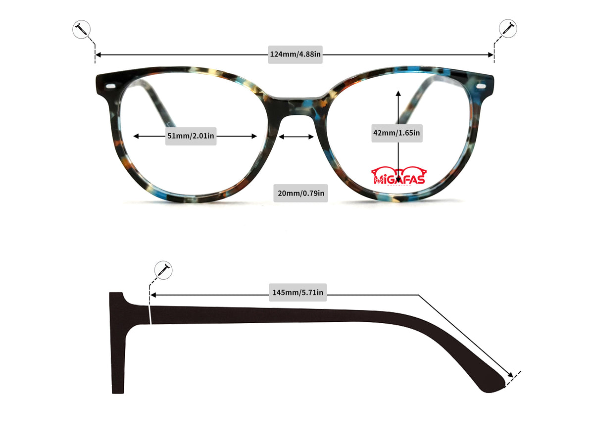 Boston Acetate Sunglasses - FR6916S frame measurements