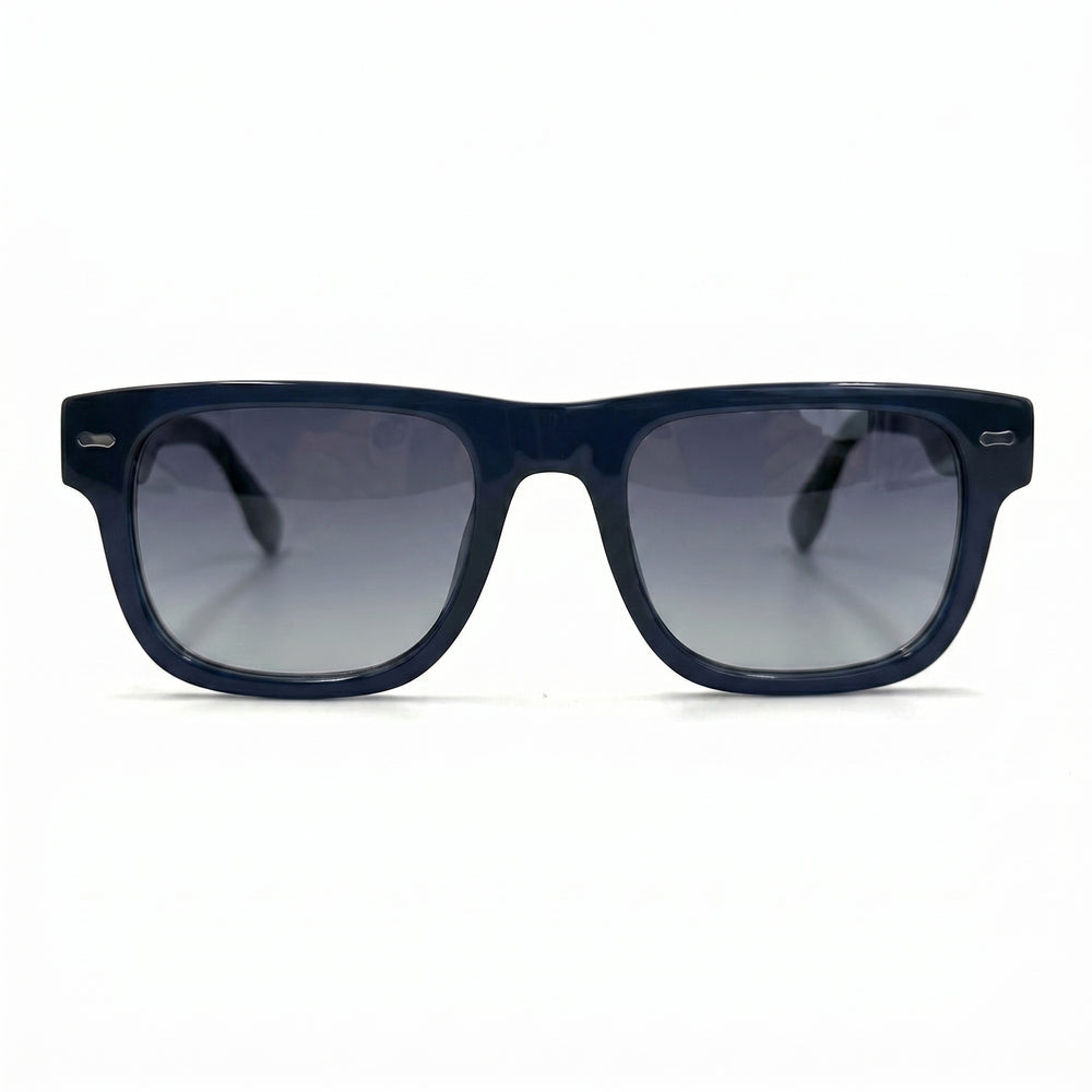 MiGAFAS QSZ5813S Blue Wellington acetate sunglasses, front view