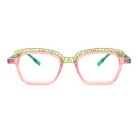 MiGAFAS 87965 cat-eye acetate prescription eyeglasses, front view