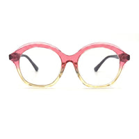 MiGAFAS 87038 round acetate prescription eyeglasses, front view