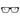 MiGAFAS QSZ5612 black rectangular acetate prescription glasses, front view