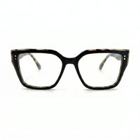 MiGAFAS F0320 Havana butterfly acetate prescription eyeglasses, front view