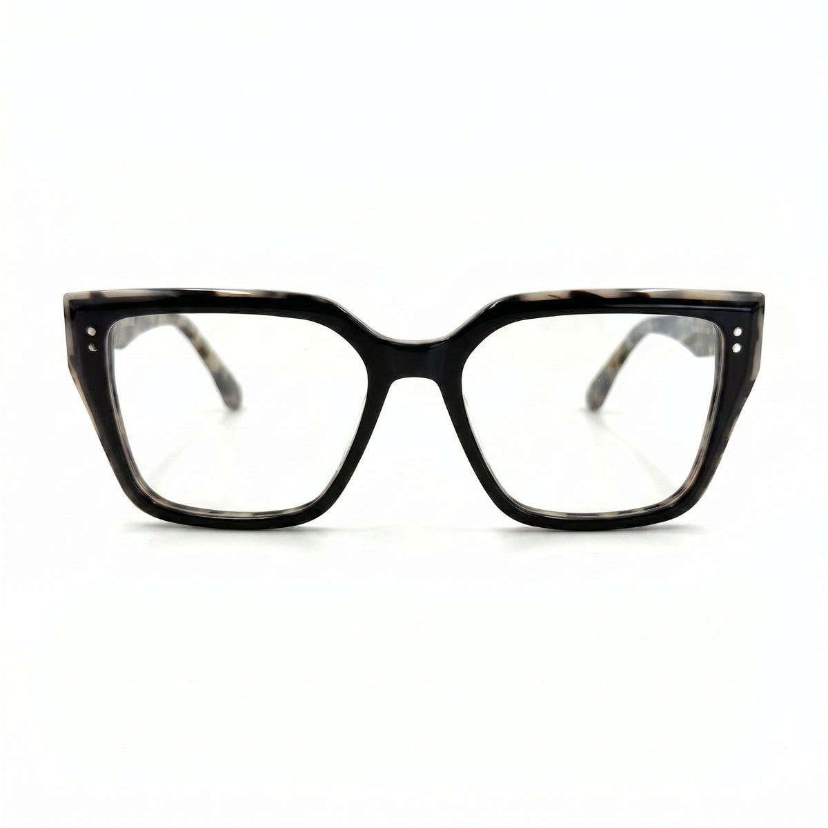 MiGAFAS F0320 Havana butterfly acetate prescription eyeglasses, front view