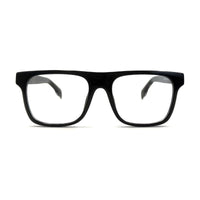 MiGAFAS QSZ5617 Black square acetate prescription eyeglasses, front view
