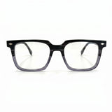 MiGAFAS F0131 Gray square acetate prescription eyeglasses, front view
