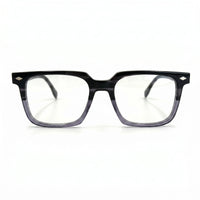MiGAFAS F0131 Gray square acetate prescription eyeglasses, front view