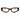 MiGAFAS F0187 Brown cat-eye acetate prescription eyeglasses, front view