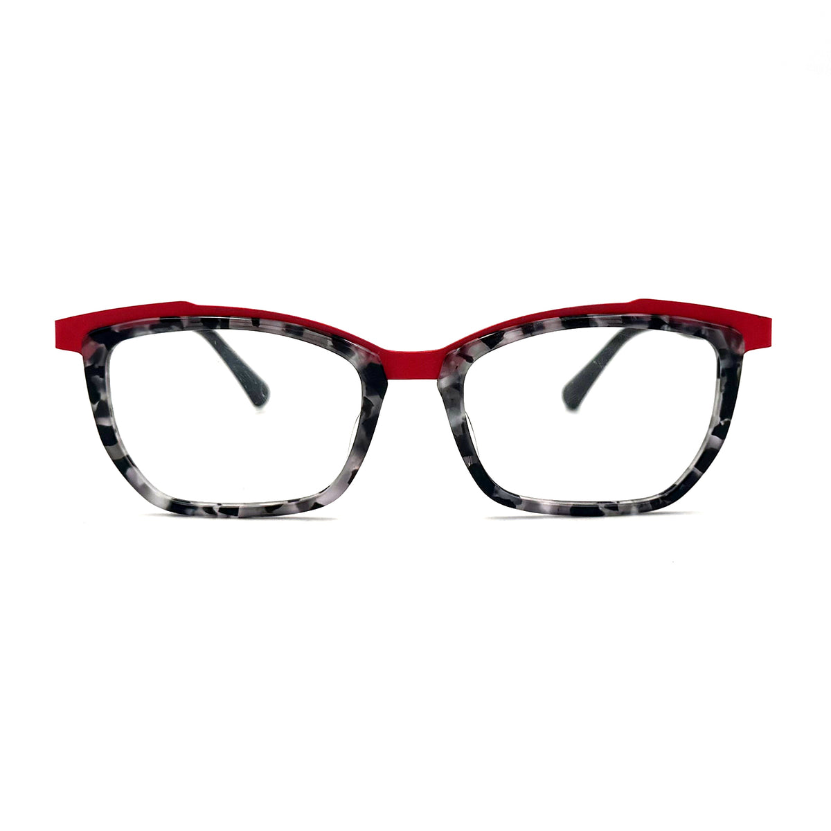 MiGAFAS 87938 square acetate prescription eyeglasses, front view