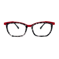 MiGAFAS 87938 square acetate prescription eyeglasses, front view