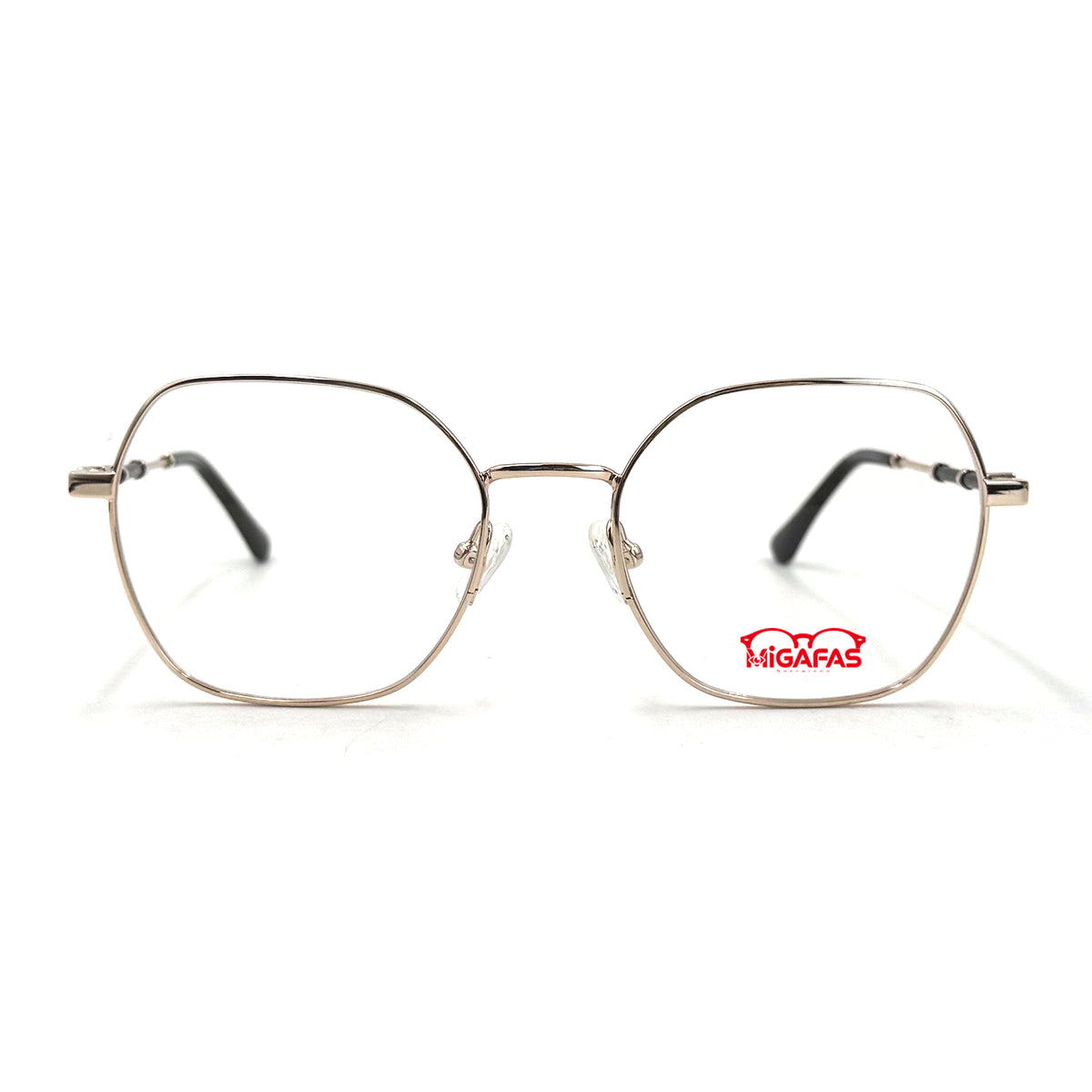 MiGAFAS XK4758 Black TR90 butterfly eyeglasses front view