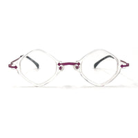 MiGAFAS 87956 polygonal acetate prescription eyeglasses, front view