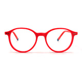 MiGAFAS EG3316 orange Boston acetate prescription eyeglasses, front view
