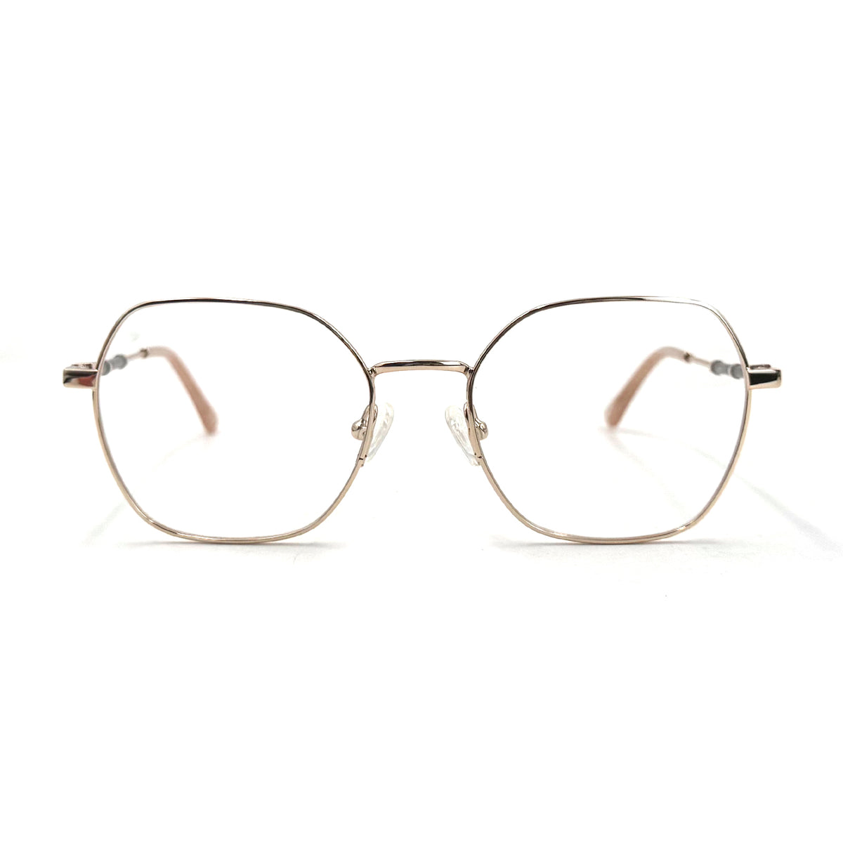 MiGAFAS XK4758 Gray Metal butterfly eyeglasses front view