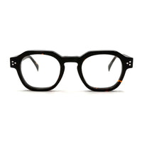 MiGAFAS FR6965 Havana crown acetate prescription eyeglasses, front view