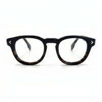 MiGAFAS F0116 Havana Boston acetate prescription eyeglasses, front view