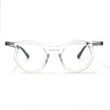MiGAFAS 87917 browline acetate prescription eyeglasses, front view