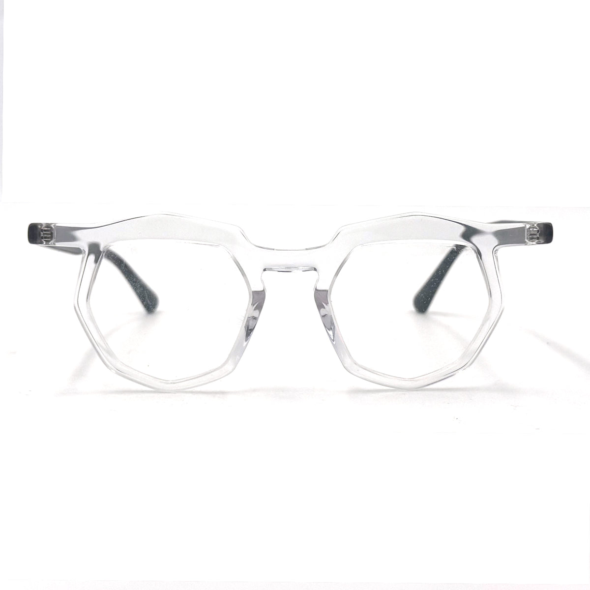 MiGAFAS 87917 browline acetate prescription eyeglasses, front view