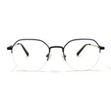 MiGAFAS XK4767 Green metal geometric round eyeglasses front view