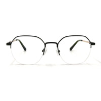 MiGAFAS XK4767 Green metal geometric round eyeglasses front view