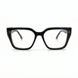 MiGAFAS F0320 Gray butterfly acetate prescription eyeglasses, front view