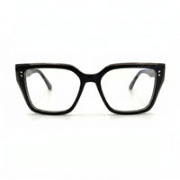 MiGAFAS F0320 Gray butterfly acetate prescription eyeglasses, front view