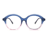 MiGAFAS 87038 round acetate prescription eyeglasses, front view