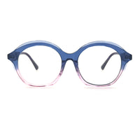 MiGAFAS 87038 round acetate prescription eyeglasses, front view