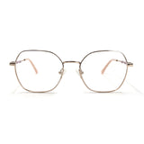 MiGAFAS XK4758 Pink Metal butterfly eyeglasses front view
