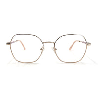 MiGAFAS XK4758 Pink Metal butterfly eyeglasses front view