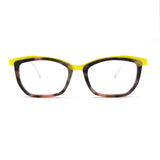 MiGAFAS 87938 square acetate prescription eyeglasses, front view