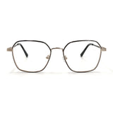 MiGAFAS XK4768 Black metal Butterfly eyeglasses front view