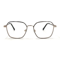 MiGAFAS XK4768 Black metal Butterfly eyeglasses front view