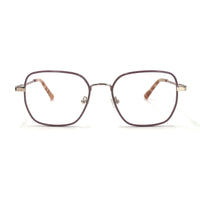 MiGAFAS XK4769 Rose Gold metal square eyeglasses front view