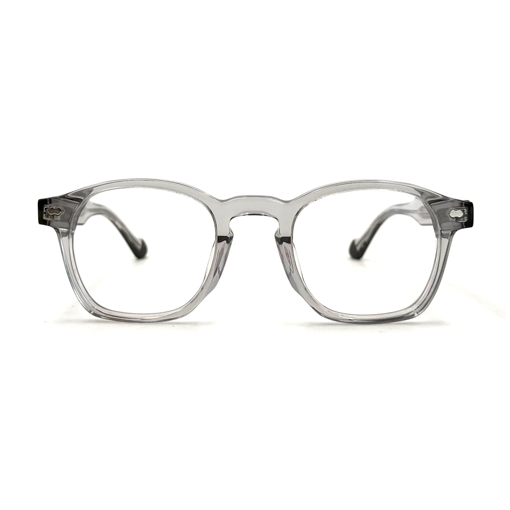 MiGAFAS F6862 Transparent acetate and metal Crown eyeglasses,front view