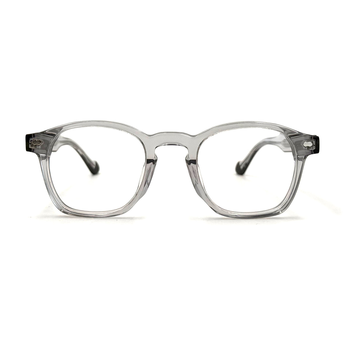 MiGAFAS F6862 Transparent acetate and metal Crown eyeglasses,front view