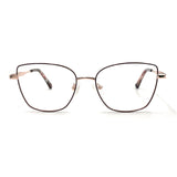 MiGAFAS XK4719 Rose Gold metal butterfly cat-eye eyeglasses front view