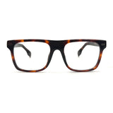 MiGAFAS QSZ5819 Havana Wellington acetate prescription eyeglasses, front view