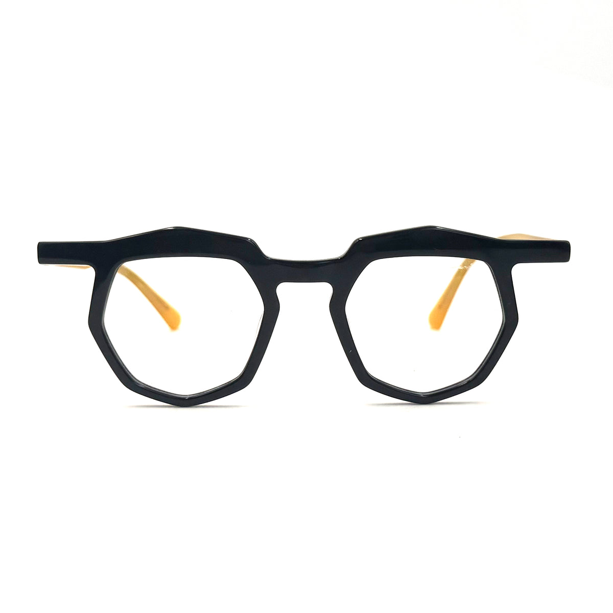 MiGAFAS 87917 browline acetate prescription eyeglasses, front view