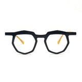 MiGAFAS 87917 browline acetate prescription eyeglasses, front view