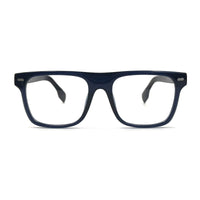 MiGAFAS QSZ5819 Blue Wellington acetate prescription eyeglasses, front view
