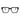 MiGAFAS QSZ7124 Black square acetate prescription eyeglasses, front view