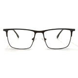 MiGAFAS XK4765 Black Metal browline eyeglasses front view