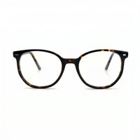 MiGAFAS FR6916 Havana Wellington acetate prescription eyeglasses, front view