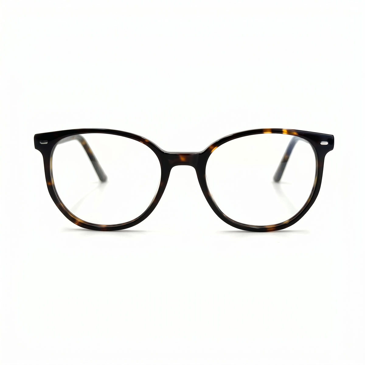 MiGAFAS FR6916 Havana Wellington acetate prescription eyeglasses, front view